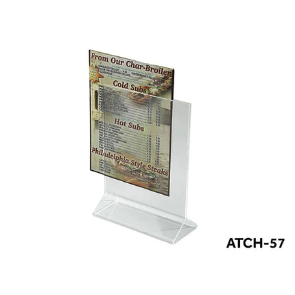 Kẹp Thẻ Menu Để Bàn Winco ATCH-57 12.7 x 17.8 cm, Acrylic