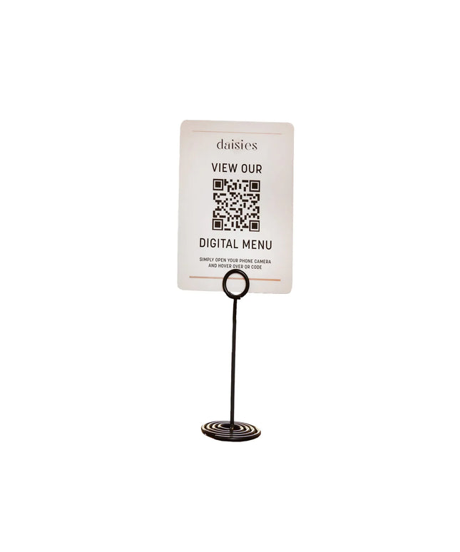 Kẹp Thẻ Số American Metalcraft NSB6 15.2 cm, Thép, Đen
