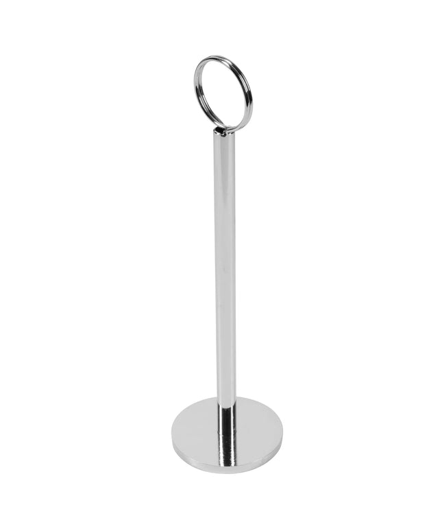 Kẹp Thẻ Số Tablecraft 1908 Phong Cách Địa Trung Hải, Cao 20.3 cm, Đế Phẳng, Chrome