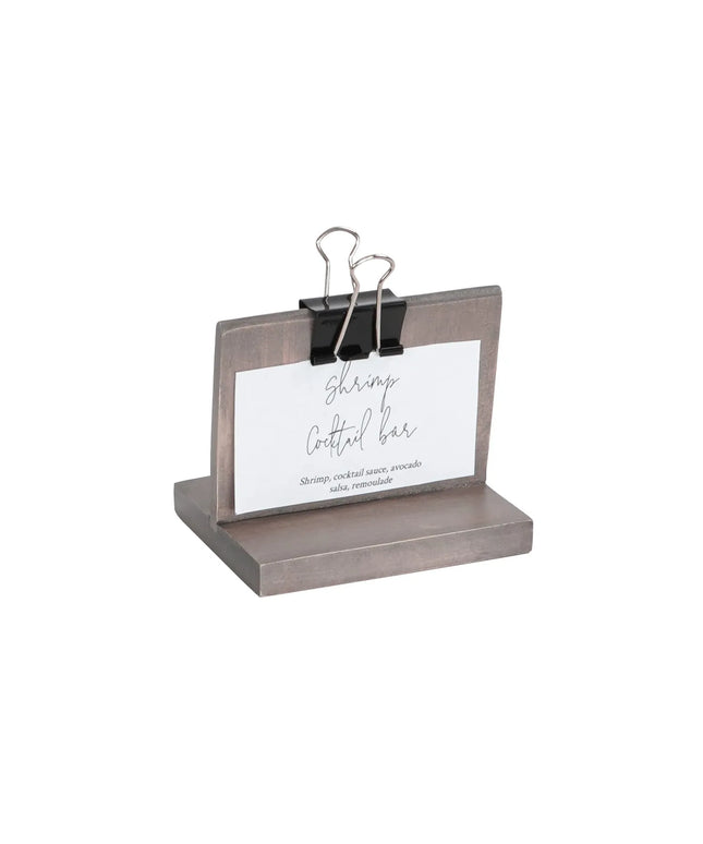Kẹp Thực Đơn Clipboard Cal-Mil 2036-32-110 10.2 x 5.1 x 1.9 cm Gỗ Thông Gray Wash