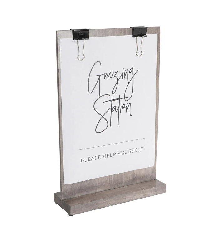 Kẹp Thực Đơn Clipboard Cal-Mil 2036-811-110 23.5 x 6.4 x 34.3 cm Gỗ Thông Gray Wash