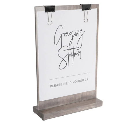 Kẹp Thực Đơn Clipboard Cal-Mil 2036-811-110 23.5 x 6.4 x 34.3 cm Gỗ Thông Gray Wash