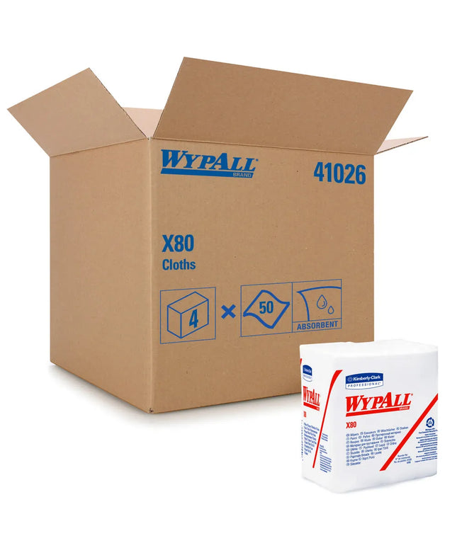 Khăn Bếp Kimberly-Clark WypAll® 41026 Sợi-Polypropylene Trắng 32 cm x 30 cm