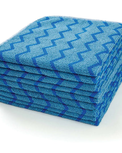 Khăn Microfiber Polyester Rubbermaid Hygen™ FGQ62000BL00 Sọc Xanh Dương 40 cm x 40 cm