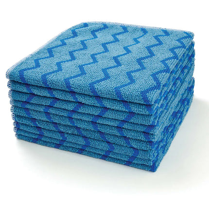Khăn Microfiber Polyester Rubbermaid Hygen™ FGQ62000BL00 Sọc Xanh Dương 40 cm x 40 cm