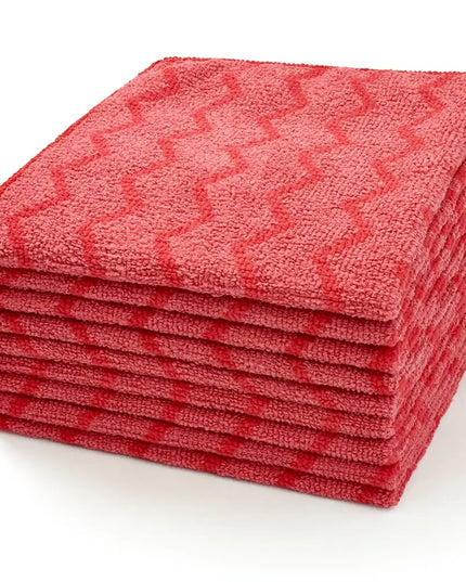 Khăn Microfiber Polyester Rubbermaid Hygen™ FGQ62000RD00 Sọc Đỏ 40 cm x 40 cm
