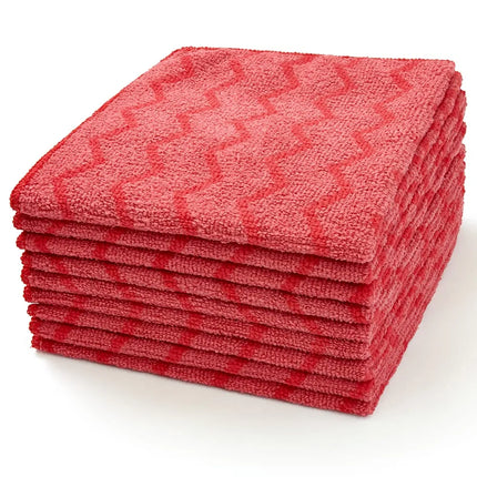 Khăn Microfiber Polyester Rubbermaid Hygen™ FGQ62000RD00 Sọc Đỏ 40 cm x 40 cm