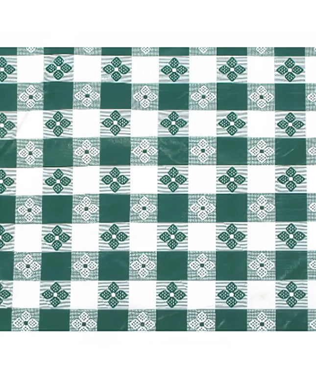 Khăn Trải Bàn Chữ Nhật Winco TBCO-90G PVC Lót Cotton 132 x 229 cm Màu Xanh Lá