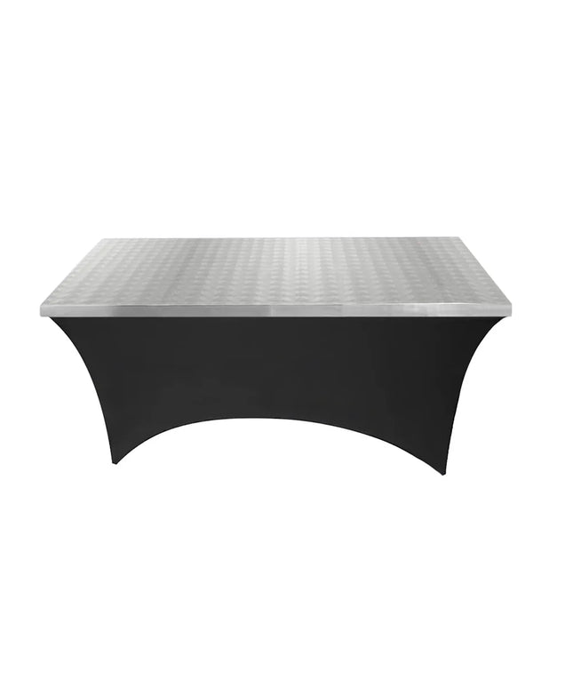 Khăn Trải Bàn Hình Chữ Nhật Tablecraft CW22237CSS 244.8 cm x 77.2 cm x 7 cm, Thép Không Gỉ 20 Gauge, Bề Mặt Xoáy Tròn