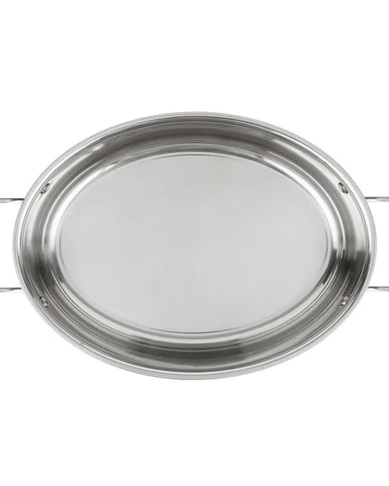 Khay Au Gratin Oval Trưng Bày Vollrath 49452 Miramar® 5-1/9.5 lít Thép Không Gỉ, Bếp Từ