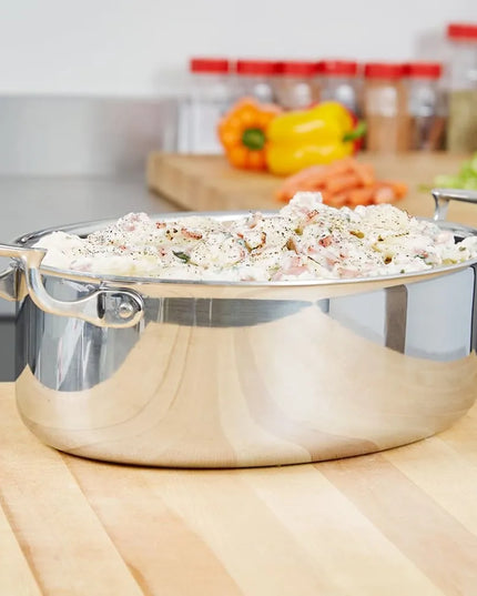 Khay Au Gratin Oval Trưng Bày Vollrath 49452 Miramar® 5-1/9.5 lít Thép Không Gỉ, Bếp Từ