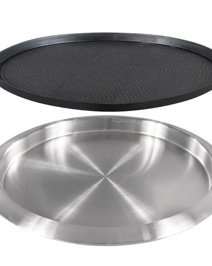 Khay Chống Trượt Service Ideas TR1412RI 35.6 cm - Lót Cao Su Tháo Rời, Inox