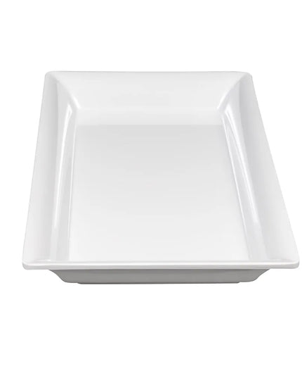 Khay Chữ Nhật Melamine American Metalcraft MEL19 36.2 cm x 19.1 cm, Trắng