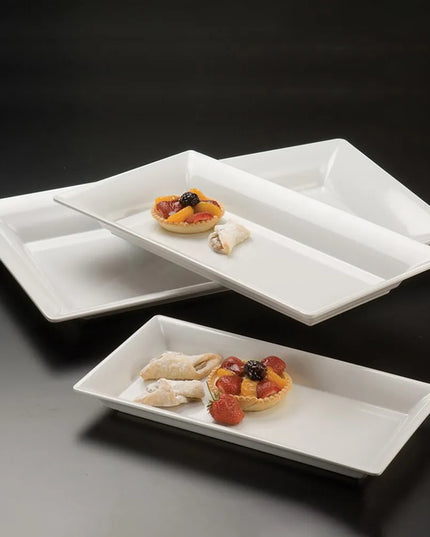 Khay Chữ Nhật Melamine Endurance American Metalcraft MEL23 45.7 cm x 21 cm, Trắng