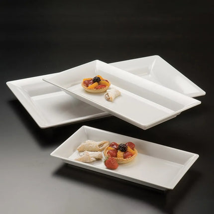 Khay Chữ Nhật Melamine Endurance American Metalcraft MEL23 45.7 cm x 21 cm, Trắng
