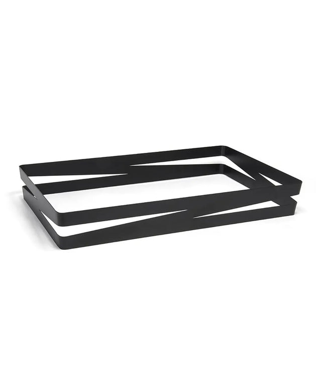 Khay Chứa Đá Chữ Nhật Front of the House BHO088BKI20 50.8 cm x 30.5 cm x 7 cm, Inox, Bề Mặt Nhám Đen