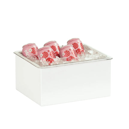 Khay Đá Hình Chữ Nhật Cal-Mil 23712-10-15 25.4 cm x 30.5 cm x 15.2 cm, Kim Loại Trắng