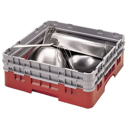 Khay Đế Cambro BR578163 Camrack Kèm 2 Phần Mở Rộng 1 Ngăn Cao 18.4 cm Đỏ
