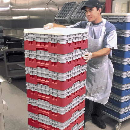 Khay Đế Cambro BR578163 Camrack Kèm 2 Phần Mở Rộng 1 Ngăn Cao 18.4 cm Đỏ