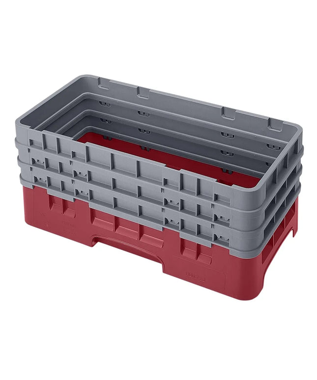 Khay Đế Camrack Cambro HBR712416 Nửa Khay, 3 Thanh Nối, Màu Đỏ Cranberry