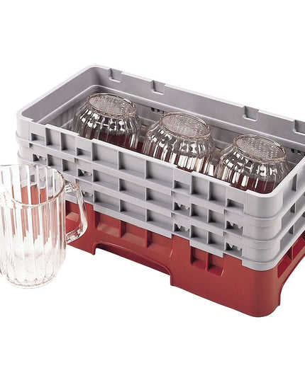 Khay Đế Camrack Cambro HBR712416 Nửa Khay, 3 Thanh Nối, Màu Đỏ Cranberry