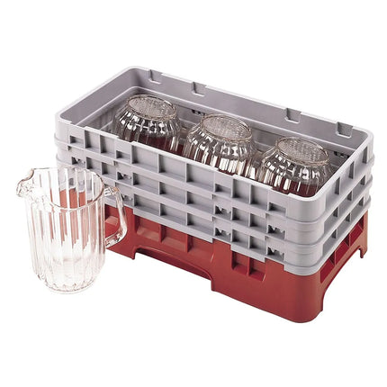 Khay Đế Camrack Cambro HBR712416 Nửa Khay, 3 Thanh Nối, Màu Đỏ Cranberry