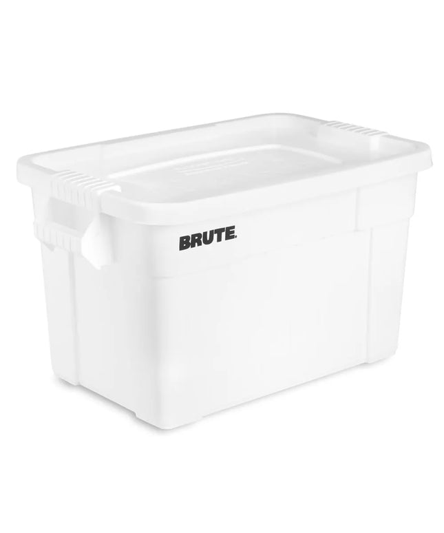 Khay Đựng Bát Đĩa Rubbermaid FG9S3100 BRUTE® Có Nắp 70.9 x 44.2 x 38.1 cm Trắng