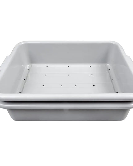 Khay Đựng Bát Đĩa Vollrath 1502-31 50.8 x 38.1 x 14.6 cm Đục Lỗ Màu Xám