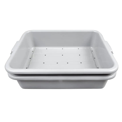 Khay Đựng Bát Đĩa Vollrath 1502-31 50.8 x 38.1 x 14.6 cm Đục Lỗ Màu Xám