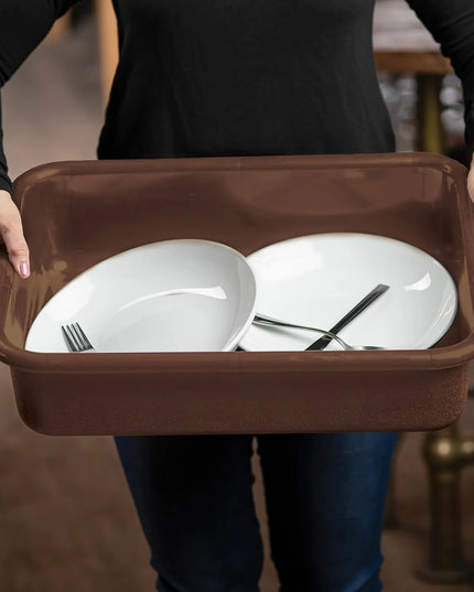 Khay Đựng Chén Dĩa Tablecraft 1529BR 54.6 x 40 x 12.7 cm Nâu