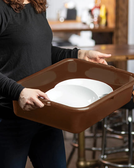 Khay Đựng Chén Dĩa Tablecraft 1529BR 54.6 x 40 x 12.7 cm Nâu