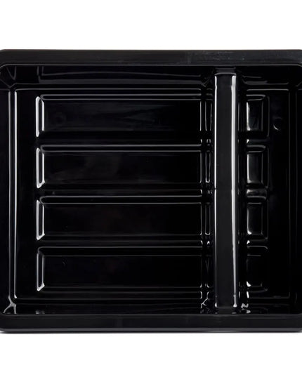 Khay Đựng Chén Dĩa Tablecraft 1547B 2 Ngăn 54.6 x 43.2 x 17.8 cm Màu Đen