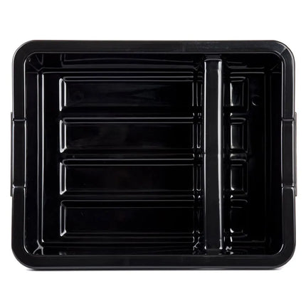 Khay Đựng Chén Dĩa Tablecraft 1547B 2 Ngăn 54.6 x 43.2 x 17.8 cm Màu Đen