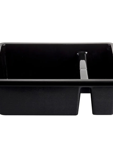 Khay Đựng Chén Dĩa Tablecraft 1547B 2 Ngăn 54.6 x 43.2 x 17.8 cm Màu Đen