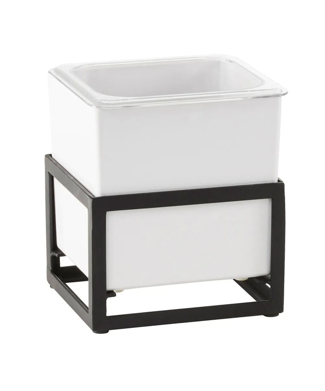 Khay Đựng Đá Cal-Mil 22020-6-13 Kèm Khay Melamine Trắng - 16.5 cm x 17.8 cm x 20.3 cm, Khung Sắt
