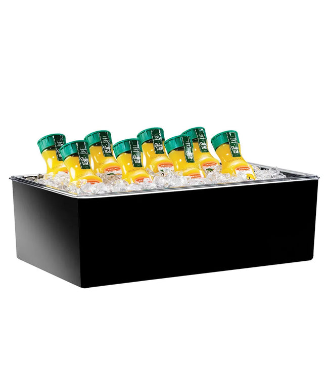 Khay Đựng Đá Chữ Nhật Cal-Mil 475-10-13 - 30.5 cm x 25.4 cm x 17.8 cm, Melamine, Đen
