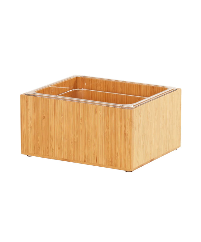 Khay Đựng Đá Chữ Nhật Cal-Mil 475-10-60 - 30.5 cm x 25.4 cm x 16.5 cm, Tre