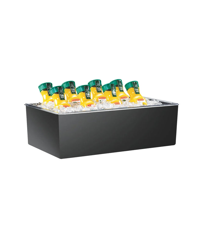 Khay Đựng Đá Chữ Nhật Cal-Mil 475-12-13 - 50.8 cm x 30.5 cm x 17.8 cm, Melamine, Đen