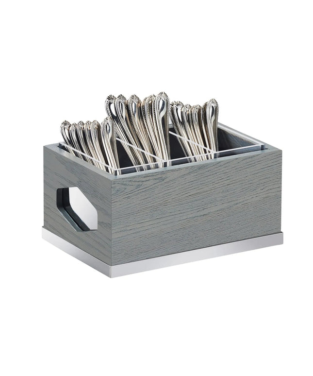 Khay Đựng Dao Muỗng Nĩa Cal-Mil 3811-83 3 Ngăn Gỗ Tần Bì
