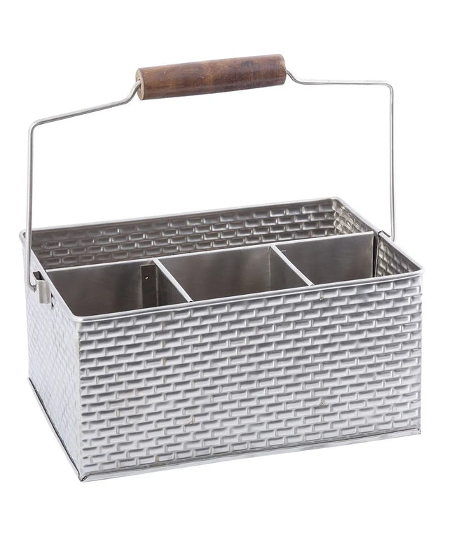 Khay Đựng Dao Muỗng Nĩa Chữ Nhật Tablecraft GPSSCADDY 4 Ngăn, Inox
