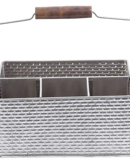 Khay Đựng Dao Muỗng Nĩa Chữ Nhật Tablecraft GPSSCADDY 4 Ngăn, Inox