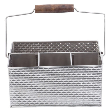 Khay Đựng Dao Muỗng Nĩa Chữ Nhật Tablecraft GPSSCADDY 4 Ngăn, Inox