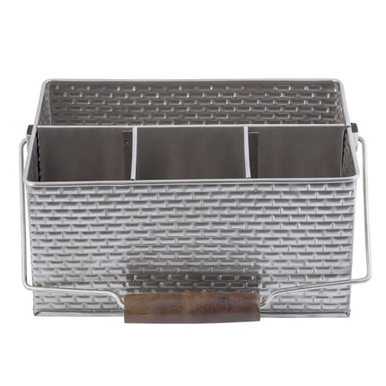 Khay Đựng Dao Muỗng Nĩa Chữ Nhật Tablecraft GPSSCADDY 4 Ngăn, Inox