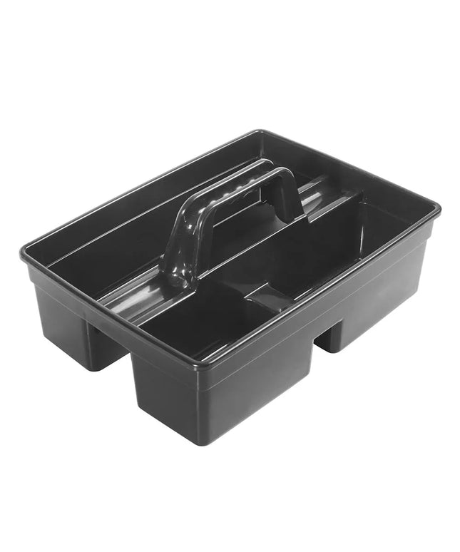 Khay Đựng Dụng Cụ Vệ Sinh Winco PJC-1511K 3 Ngăn 38.7 cm x 27.3 cm x 17.1 cm - Nhựa, Đen