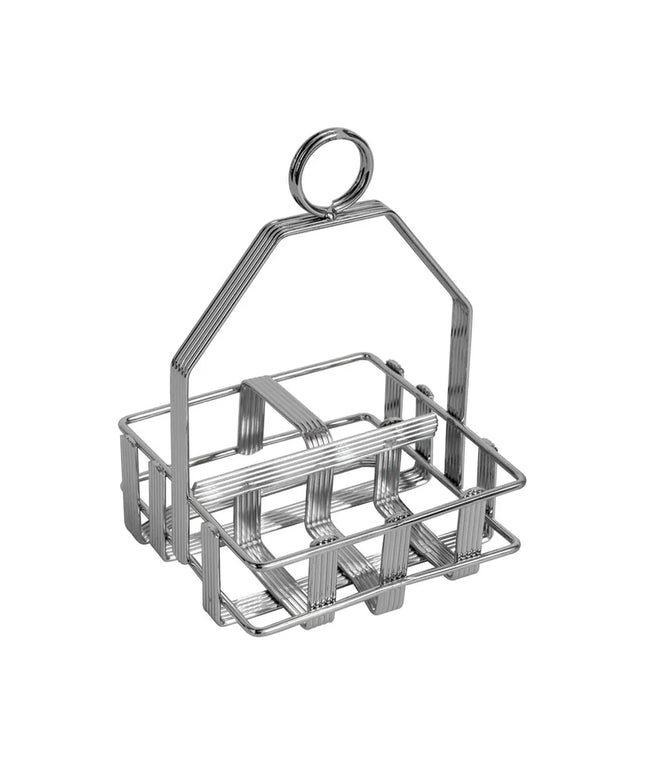 Khay Đựng Gia Vị 2 Ngăn Chữ Nhật Tablecraft 606R - Mạ Chrome