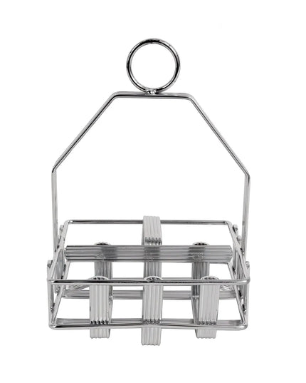 Khay Đựng Gia Vị 2 Ngăn Chữ Nhật Tablecraft 606R - Mạ Chrome