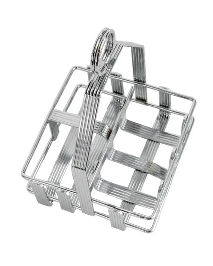 Khay Đựng Gia Vị 2 Ngăn Chữ Nhật Tablecraft 606R - Mạ Chrome