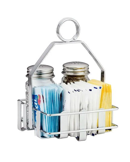Khay Đựng Gia Vị 2 Ngăn Chữ Nhật Tablecraft 606R - Mạ Chrome
