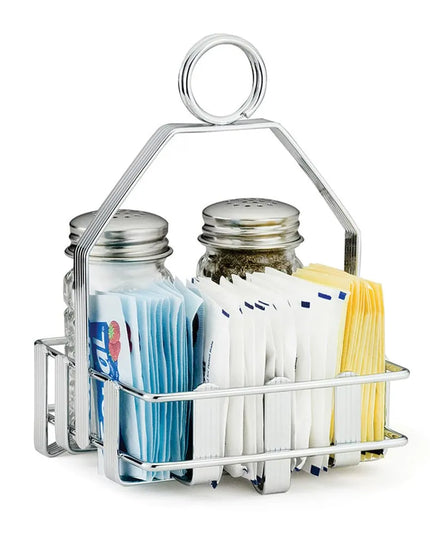 Khay Đựng Gia Vị 2 Ngăn Chữ Nhật Tablecraft 606R - Mạ Chrome