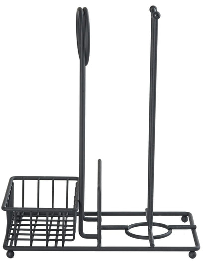Khay Đựng Gia Vị Chữ Nhật 2 Ngăn Tablecraft 10263 - Thép, Đen